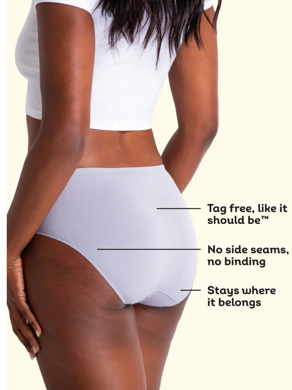Fruit of the Loom Women's Seamless Underwear 6-Pack, Size 9 - Picture 4 of 7